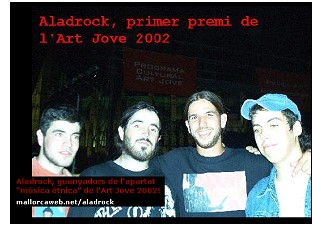 Aladrock guanya el concurs de msica tnica d'Art Jove 2002