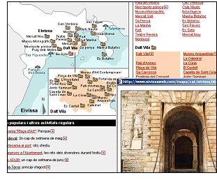 EivissaWeb presents the Map of Towns