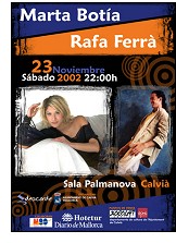 Marta Bota and Rafa Ferr at the Sala Palmanova