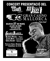 The saxophonist Gary Bartz in the Casino Mallorca