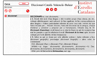 The "Diccionari Catal-Valenci-Balear" on Internet