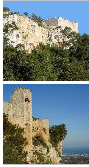 Santueri, un dels tres castells roquers de Mallorca